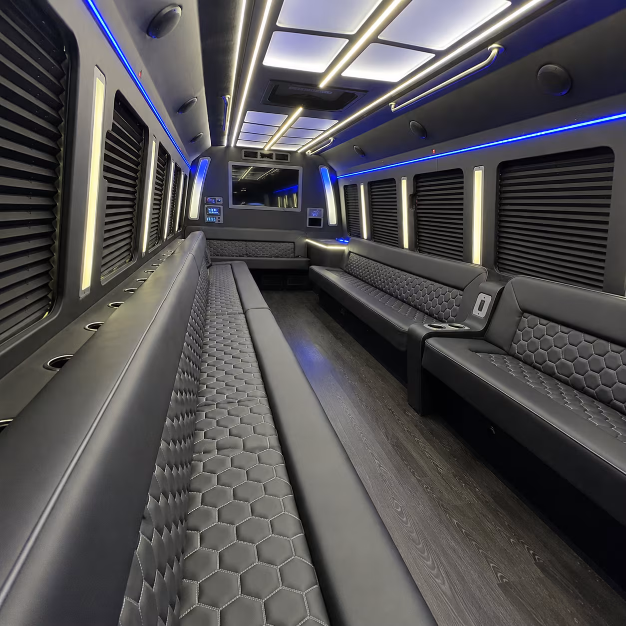 30 Passenger Party Bus Interior