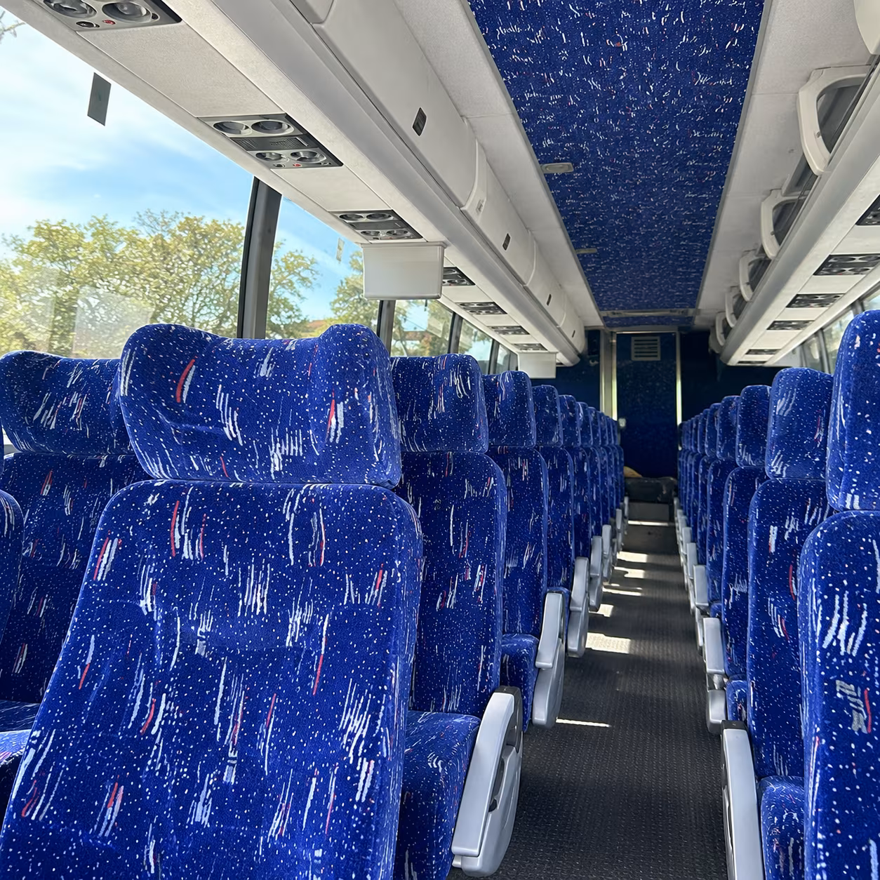 40-56 Passenger Charter Bus Interior