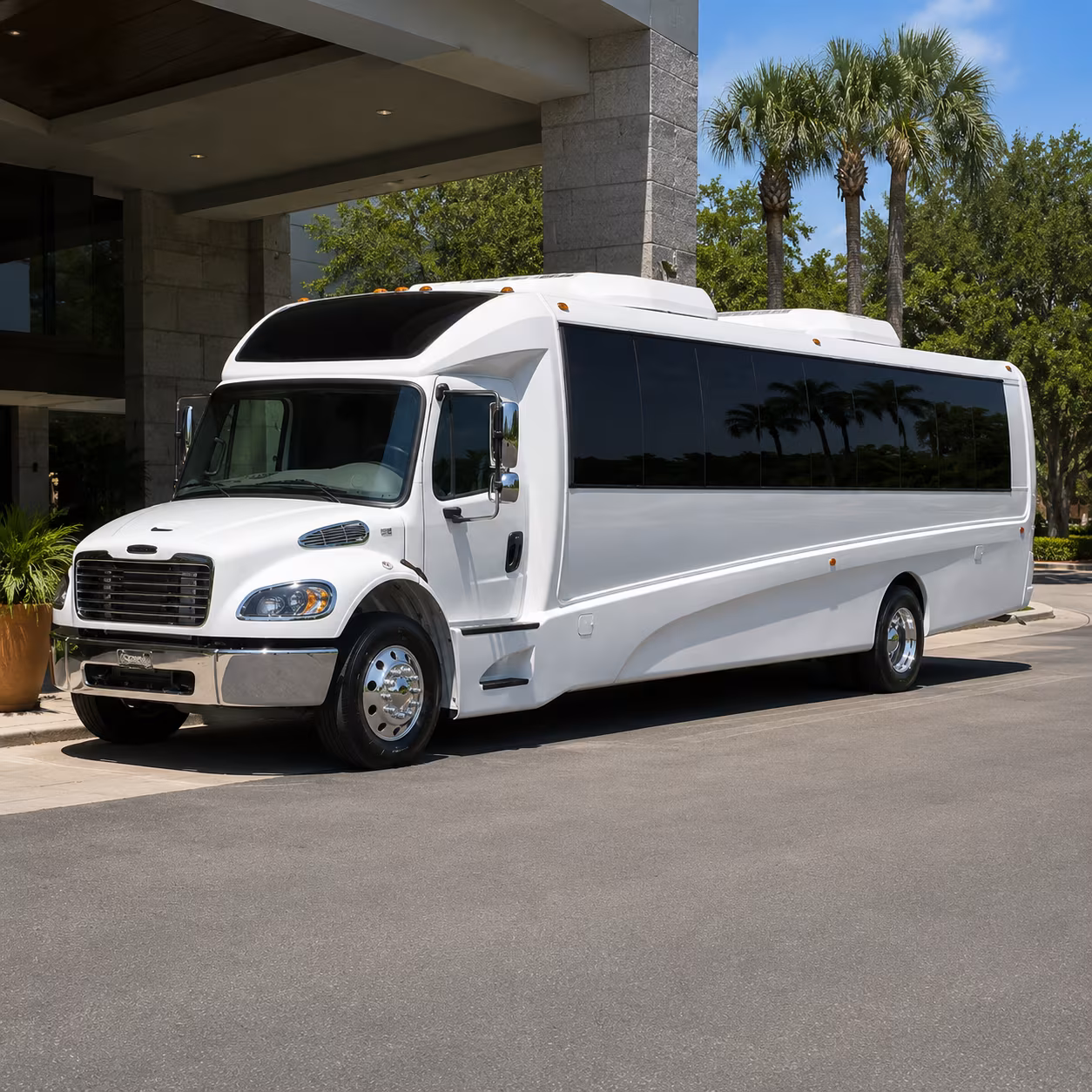 Hayward Airport Shuttle & Transportation party bus exterior