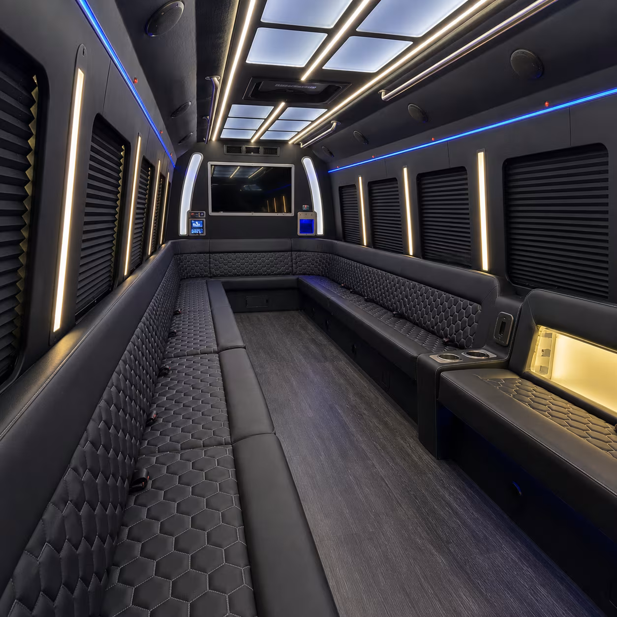 Hayward Bachelor & Bachelorette Transportation onboard seating
