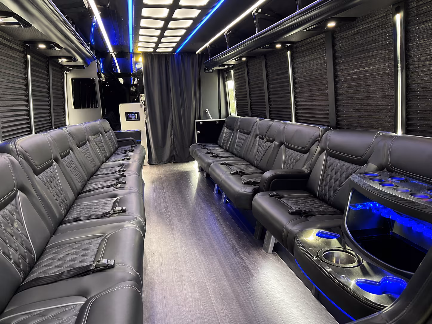 Hayward Birthday, Sweet 16, & Quinceañera Transportation party bus exterior