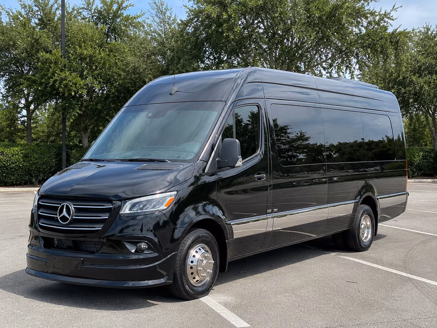 Hayward Corporate Transportation party bus exterior