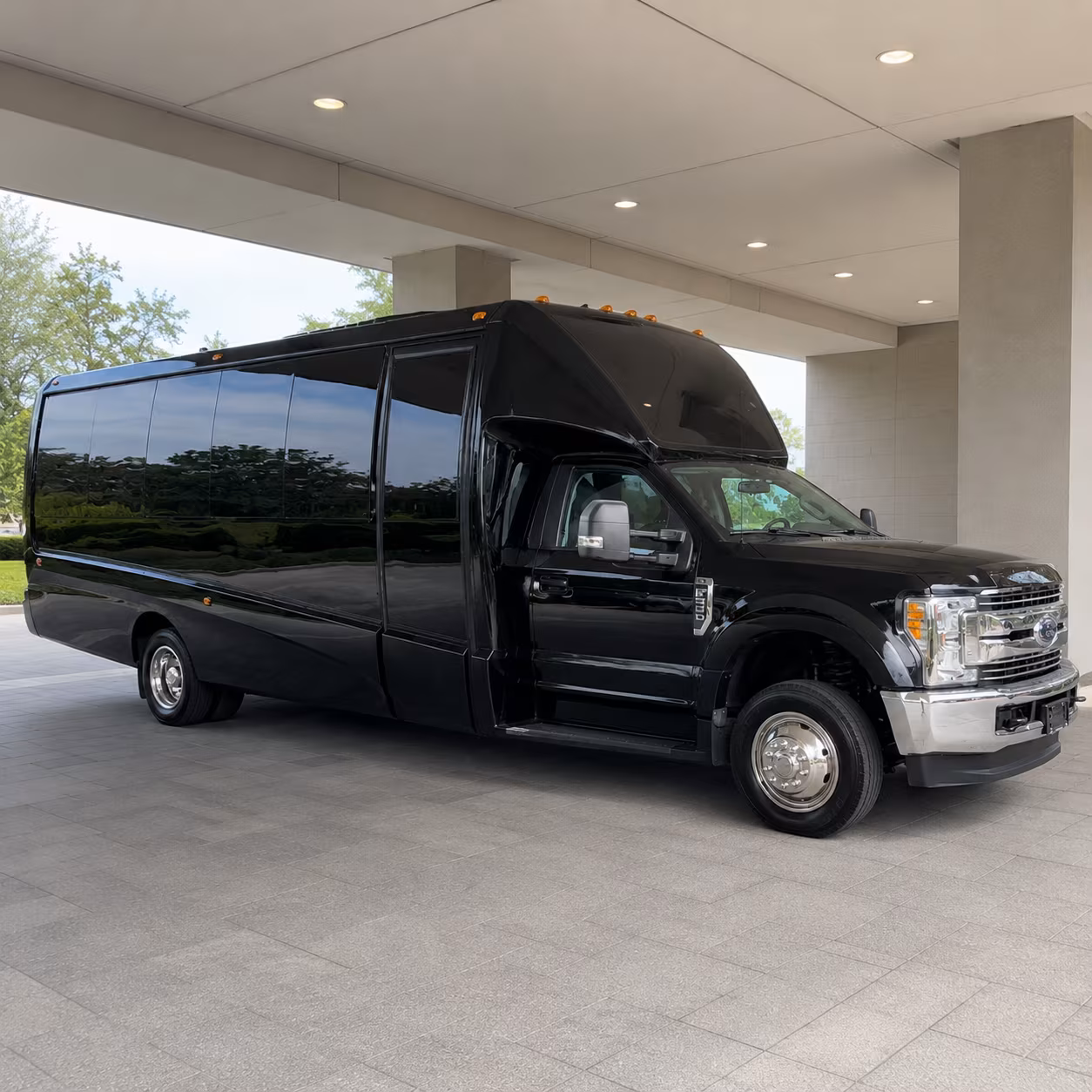 Hayward Private Event Transportation party bus exterior