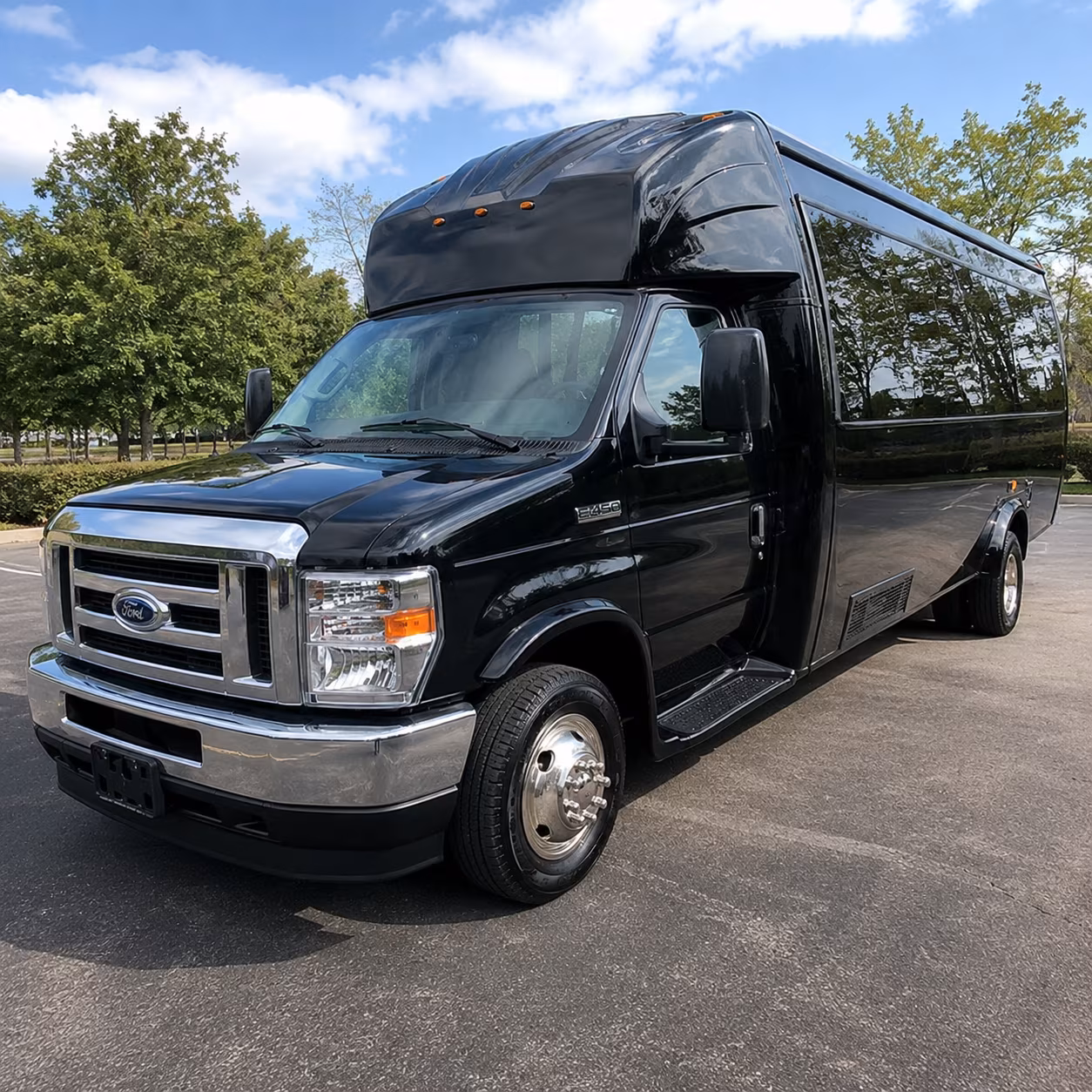 Hayward Private Event Transportation party bus exterior
