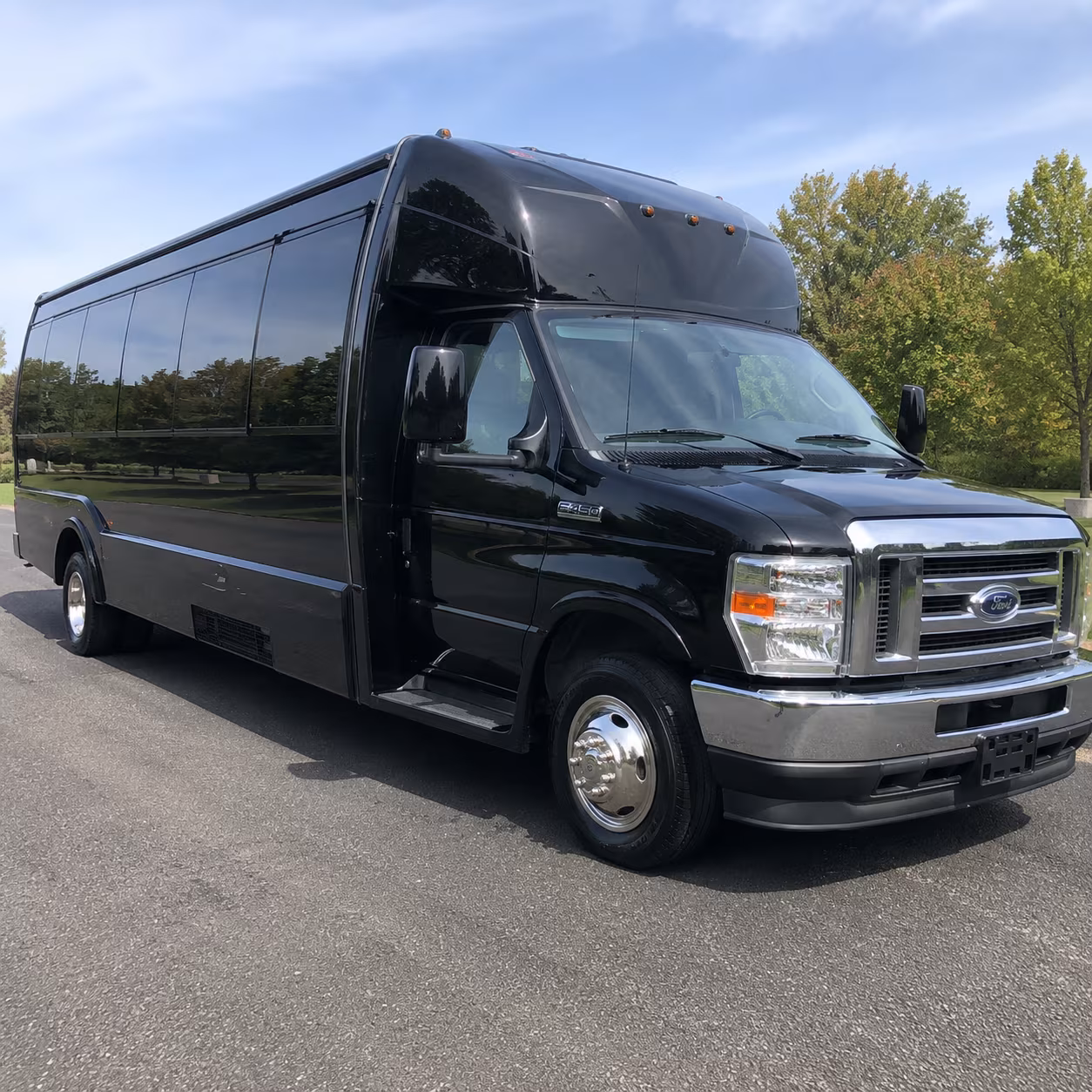 Hayward Private Event Transportation party bus exterior
