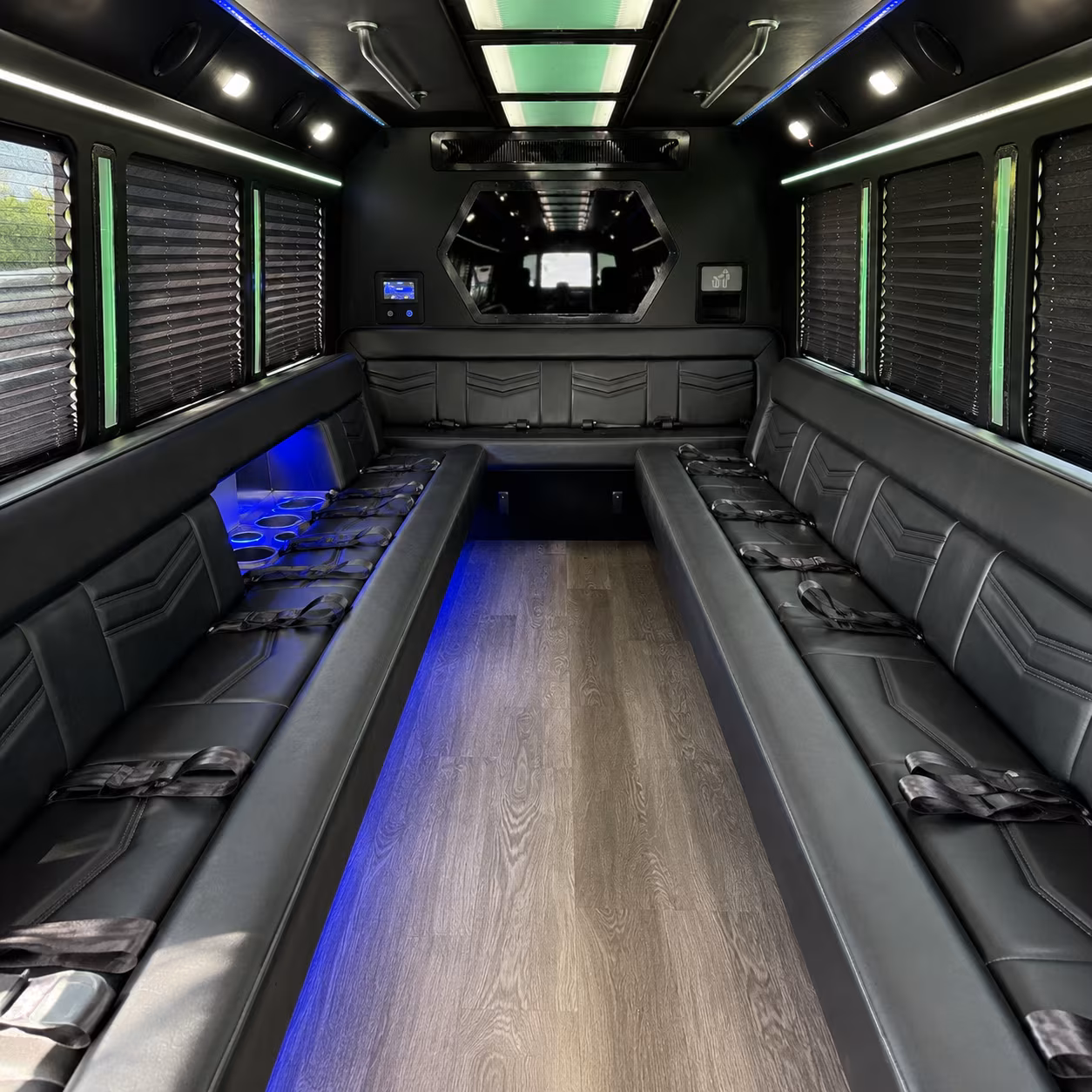 Hayward Private Event Transportation onboard seating
