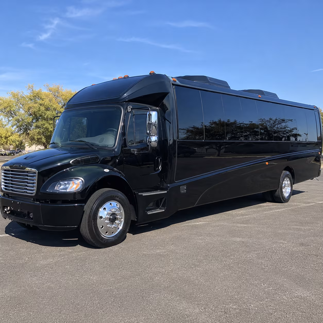 Hayward School Event Transportation party bus exterior