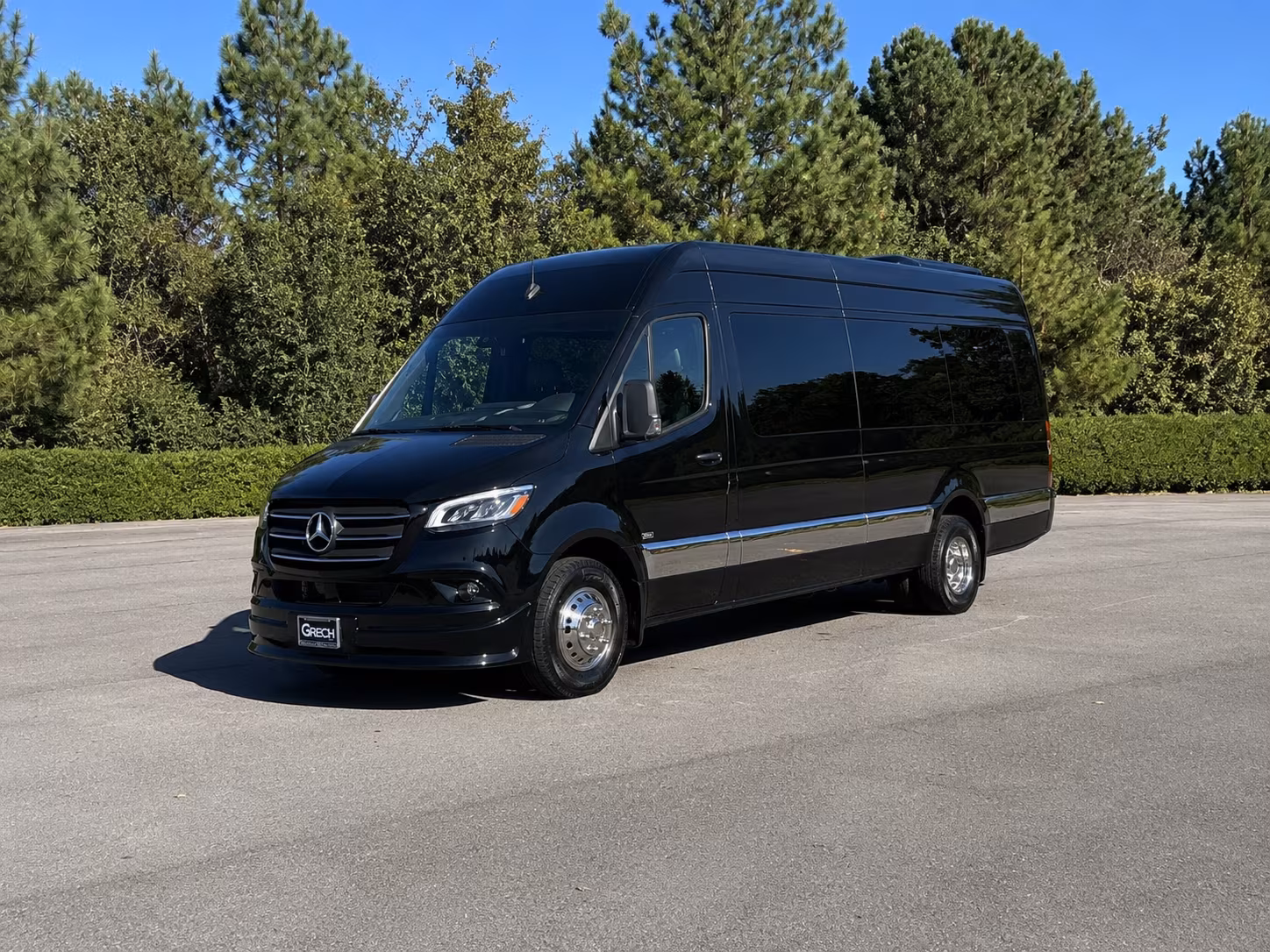 Hayward School Event Transportation party bus exterior