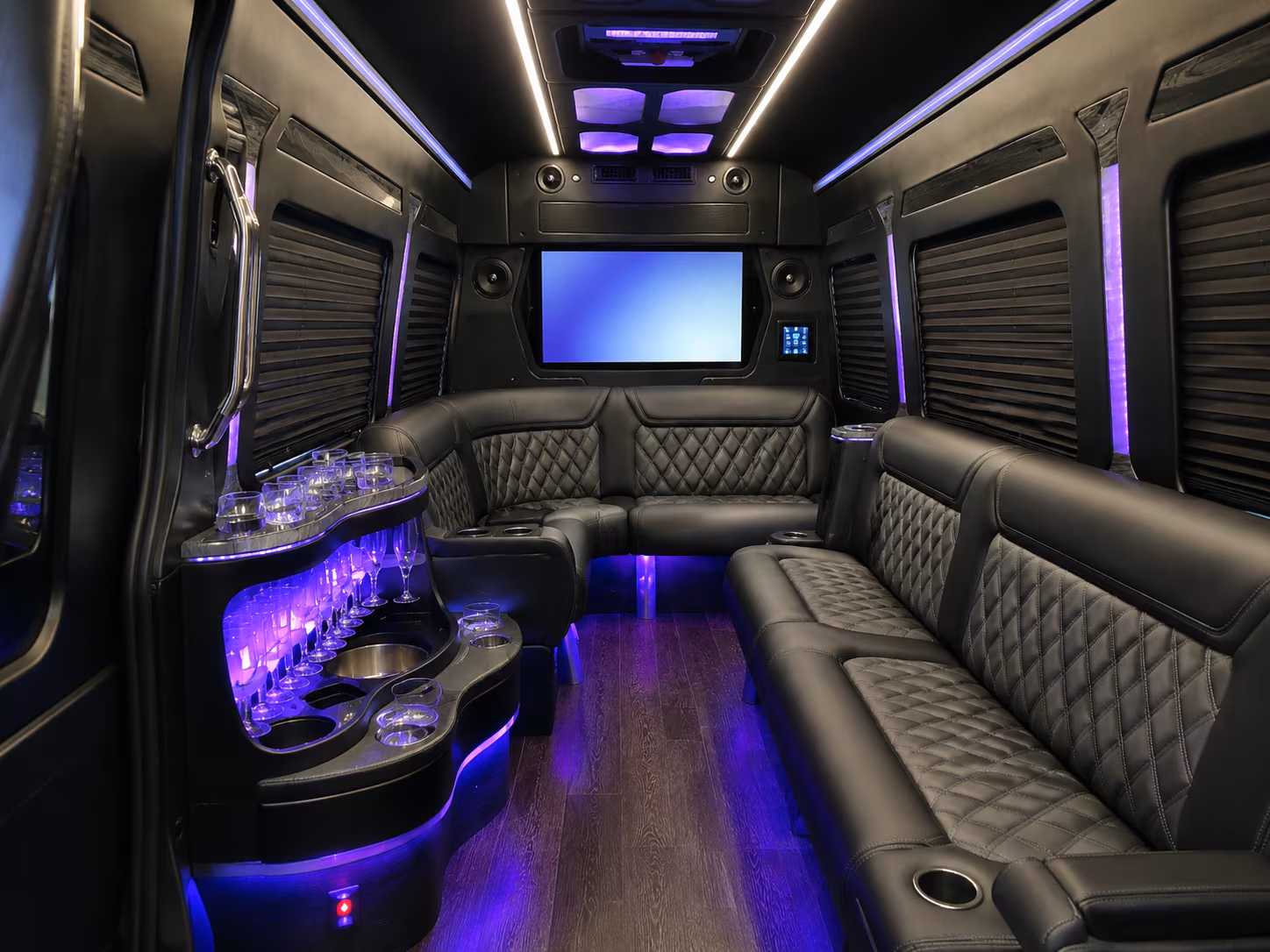 14 Passenger Sprinter Limo Interior
