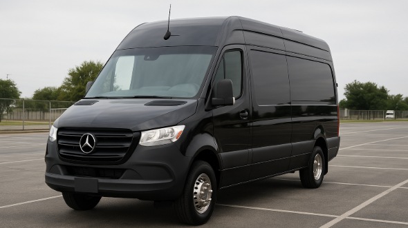 Exterior of Charter Bus Company San Ramon's 14 Passenger Sprinter Limousine in San Ramon