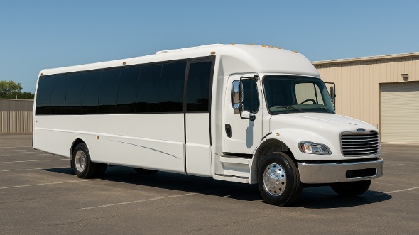 Exterior of Charter Bus Company San Ramon's 20 Passenger Party Bus in San Ramon