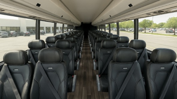 Interior of Charter Bus Company Hayward's 28 Passenger Minibus in Hayward
