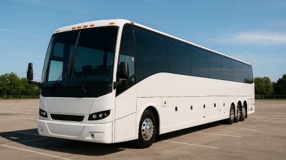 Exterior of Charter Bus Company Fremont's 50 Passenger Party Bus in Fremont