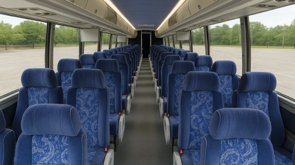 Interior of Charter Bus Company Hayward's ADA Charter Bus in Hayward
